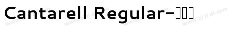 Cantarell Regular字体转换